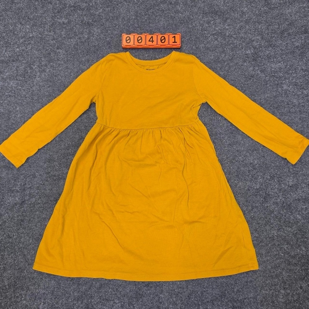 Old Navy yellow long sleeve dress in size 5T